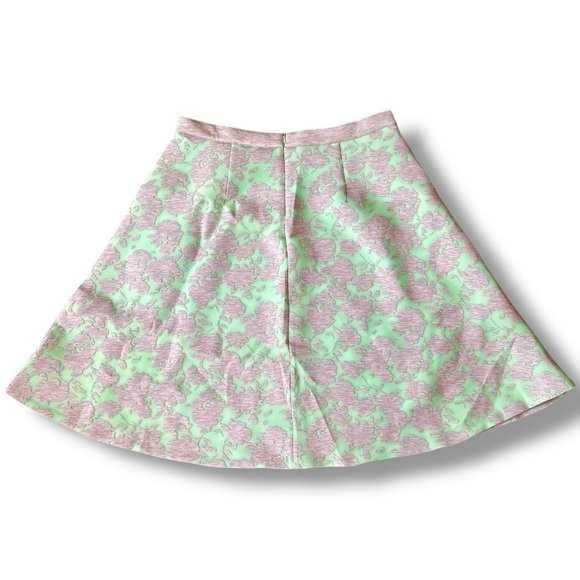 Catherine by Catherine Malandrino Floral Green and Gray Women's Skirt - Picture 3 of 6